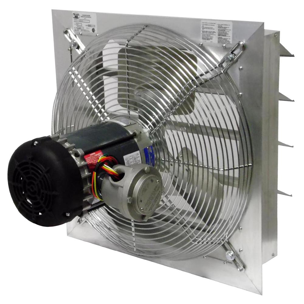 Wall mounted store blower fan