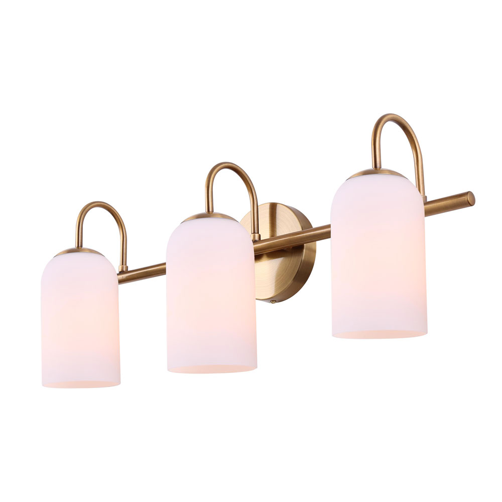 Low profile store vanity light